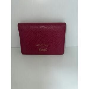 Gucci Pink Leather Card Holder - Made in Italy